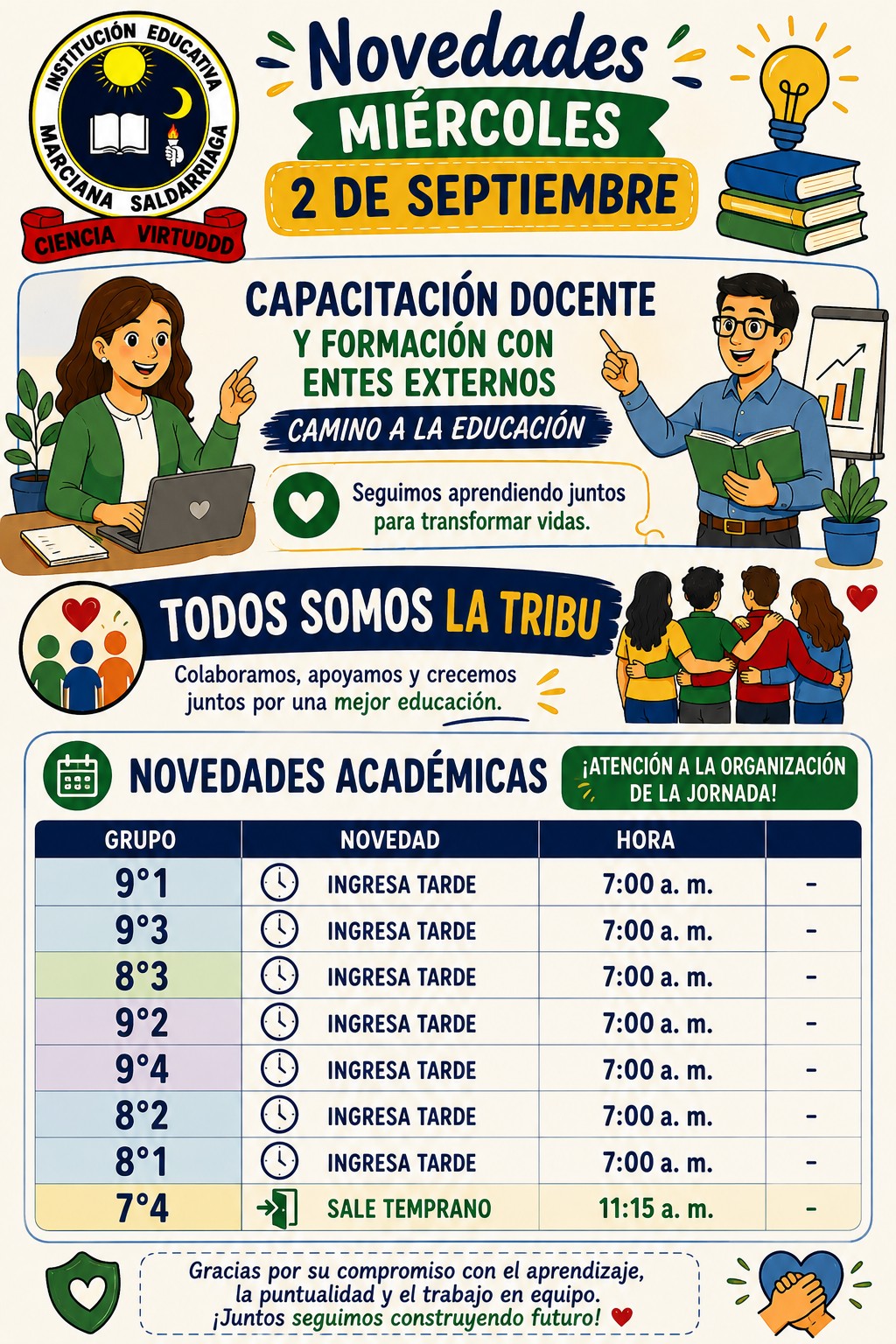 Novedades 2 septiembre